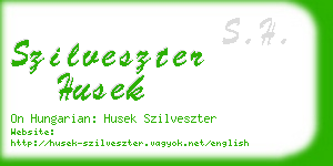 szilveszter husek business card